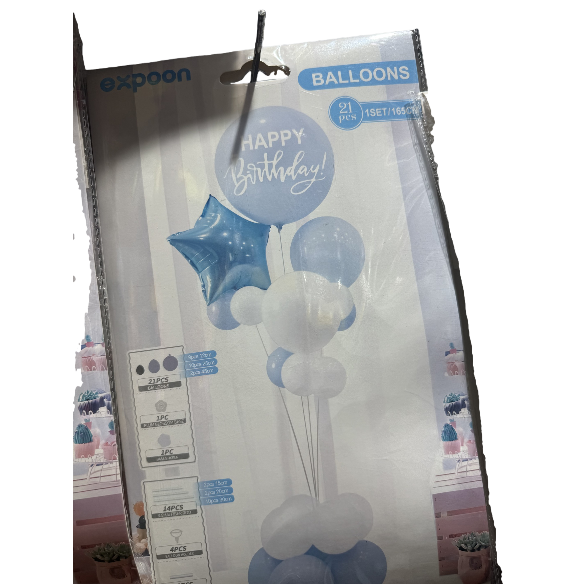 Blue balloon Set Party decoration Helium balloon set with floating air balloons Item Picture