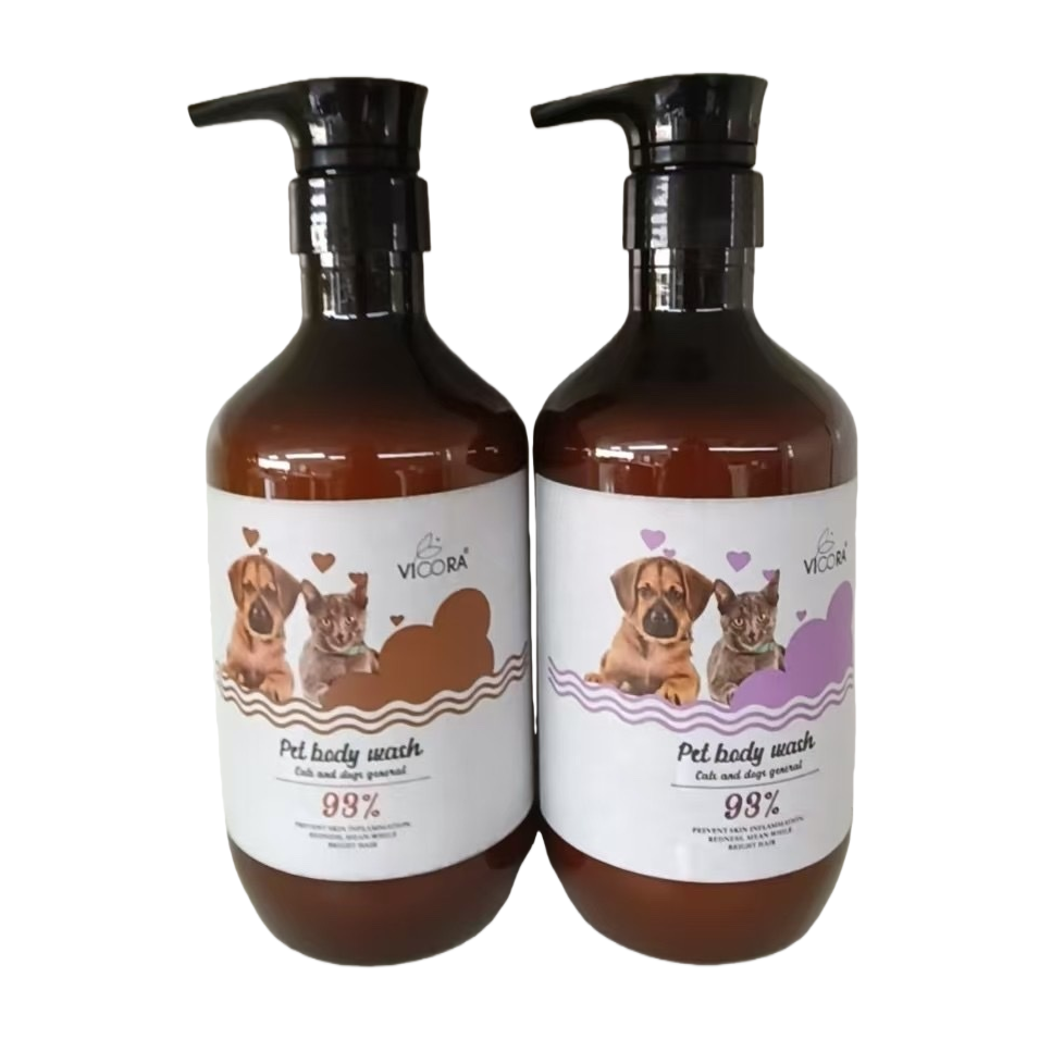 VICORA PET body wash宠物沐浴露750ml白底实物图