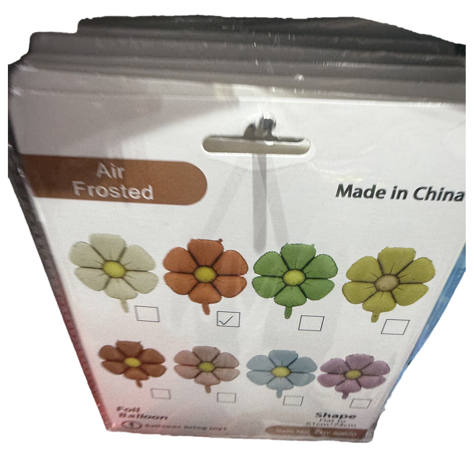 White packaging bag flower-shaped balloon wedding party decoration items Item Picture