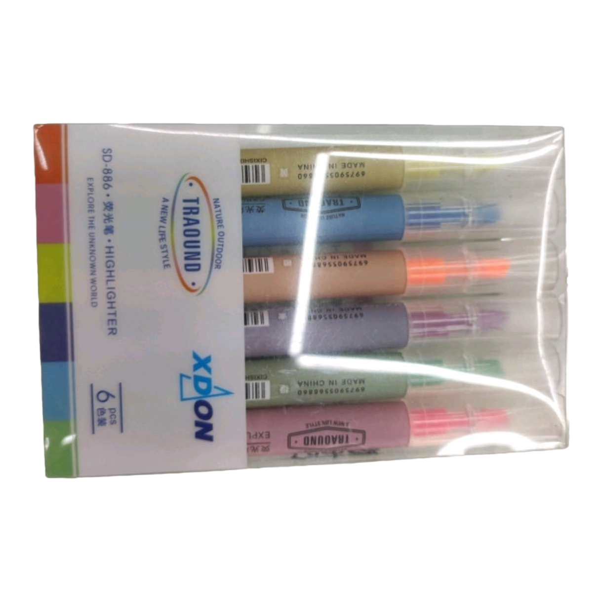 مجموعة من الأقلام الفلورية الملونة ذات اللون ذات اللون ذات علامات عالية عالية اللون Item Picture