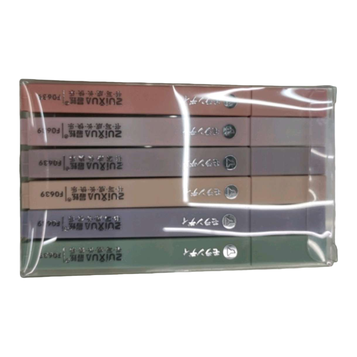 Colorful stationery box for students, simple and large-capacity highlighters Item Picture