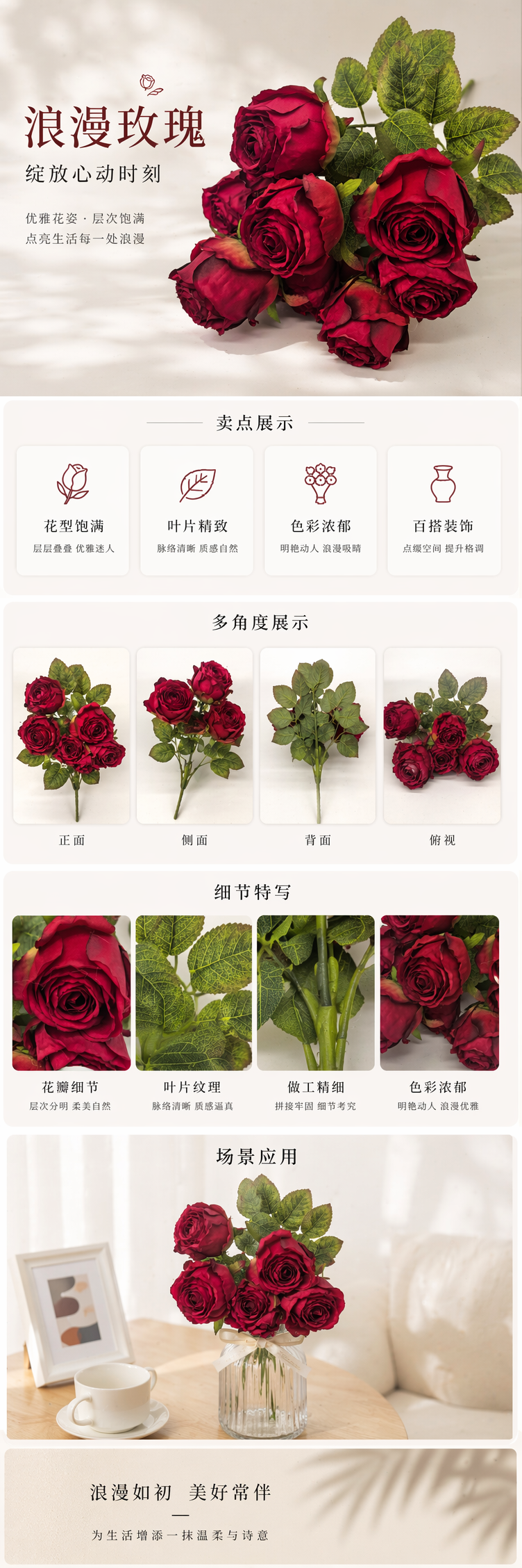 红色玫瑰花束 99枝 爱情告白生日求婚鲜花配送全国 pic 1