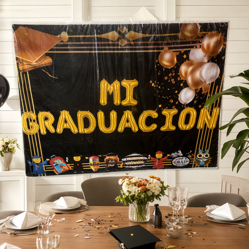 البالونات الذهبية حروف Graduuation التخرج تزيين لوازم الحزب details Picture
