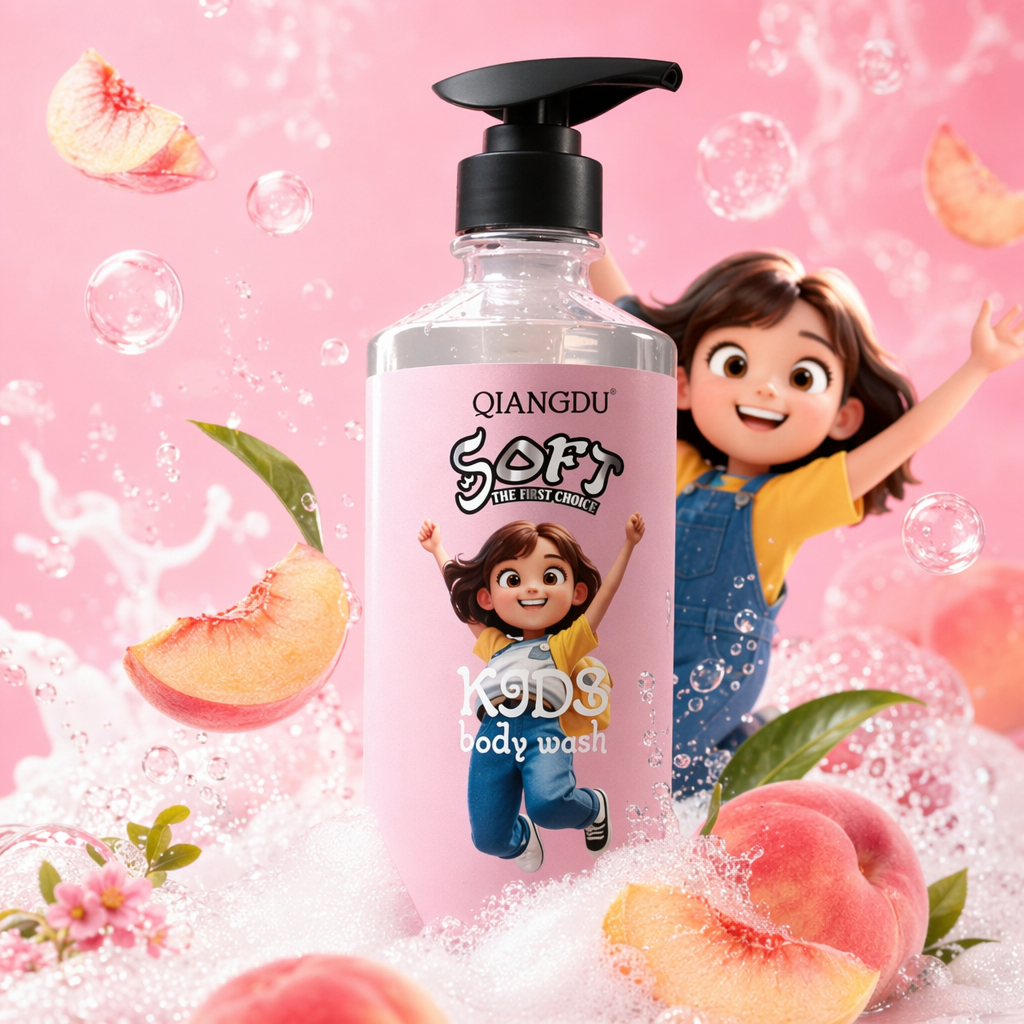 QIANGDU&KIDS body wash 儿童沐浴露粉丝850ml细节图