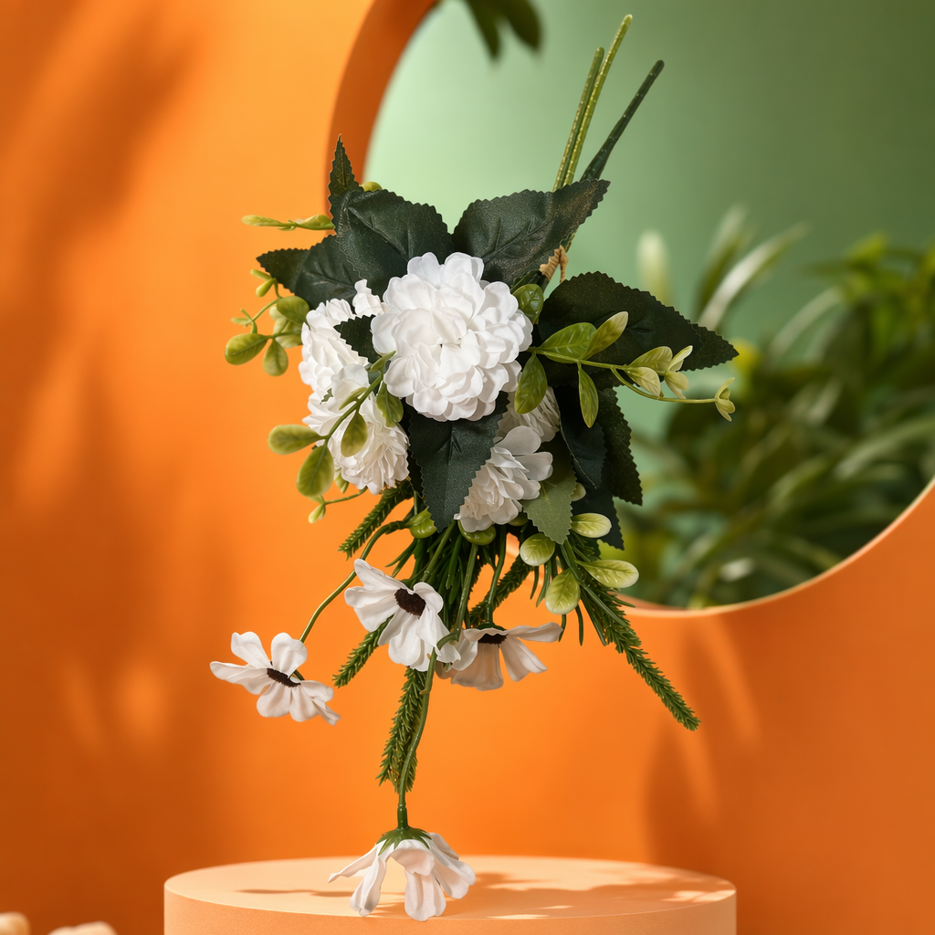 أزهار مستعارة من الزهور البيضاء Specification image