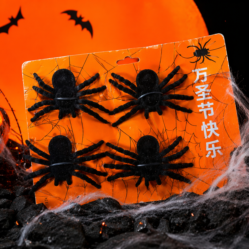 Black spider decorative items for home furnishings, creative and personalized desktop decoration Specification image
