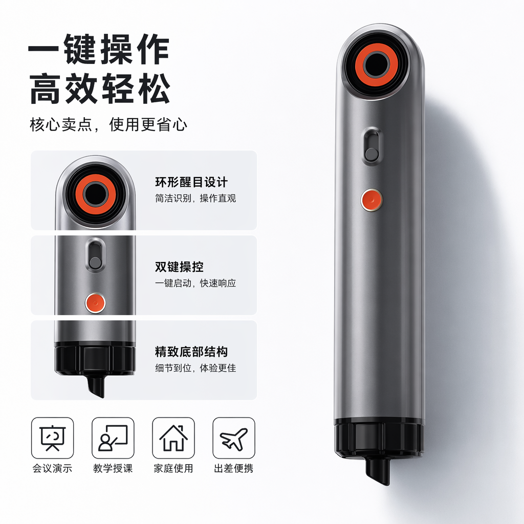 银色恒温负离子吹风机 家用大功率静音速干图