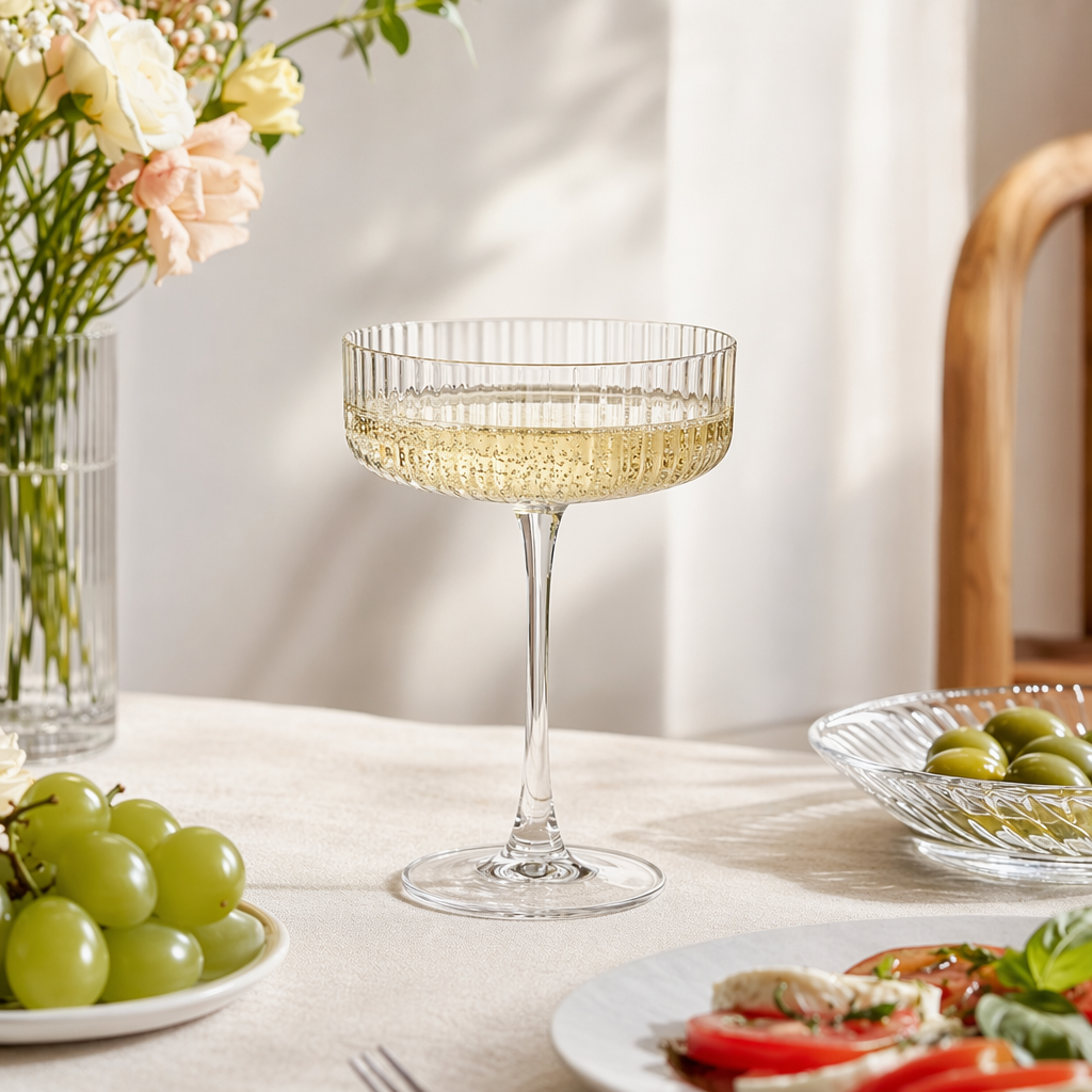 Transparent glass goblets, lead-free crystal cups, table wine glasses, home banquet cups details Picture