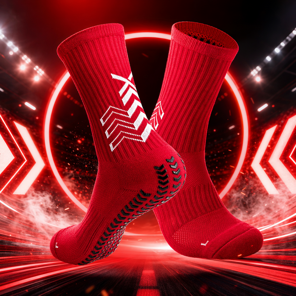 Red sports socks, quick-drying, breathable, anti-slip and sweat-absorbing, for both men and women Specification image