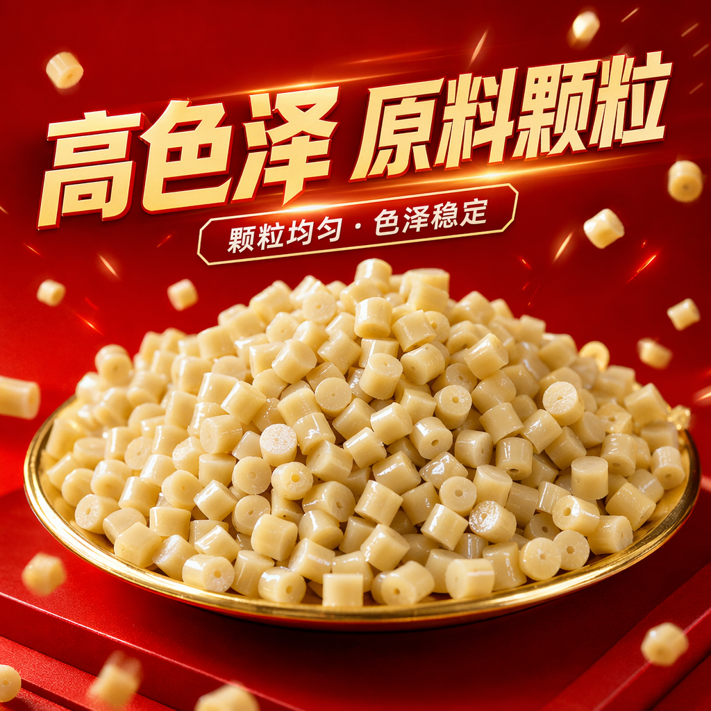 Yellow granular plastic particles, industrial-grade PP polypropylene raw material, 25kg per bag Specification image