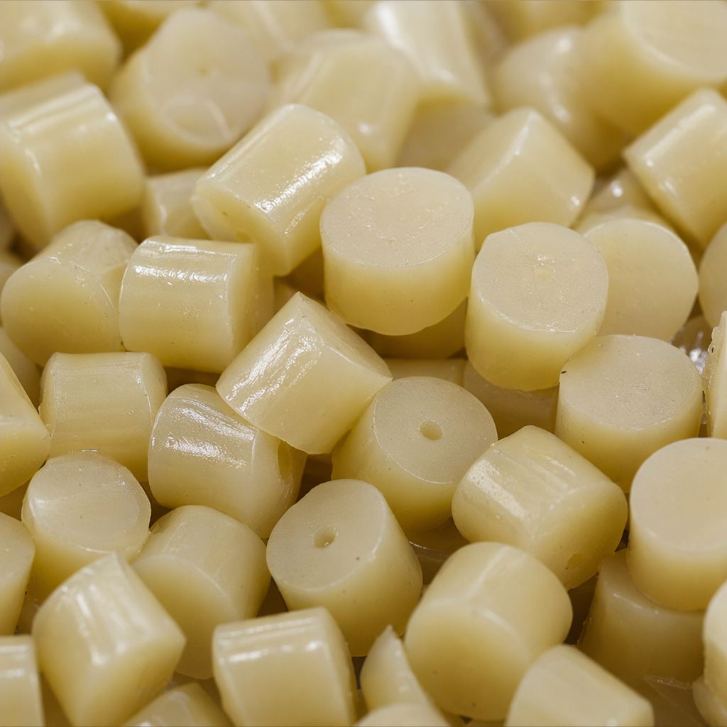 Yellow granular plastic particles, industrial-grade PP polypropylene raw material, 25kg per bag Application Scenario
