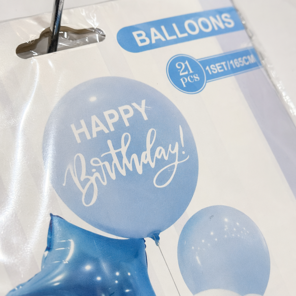 Blue balloon Set Party decoration Helium balloon set with floating air balloons Application Scenario