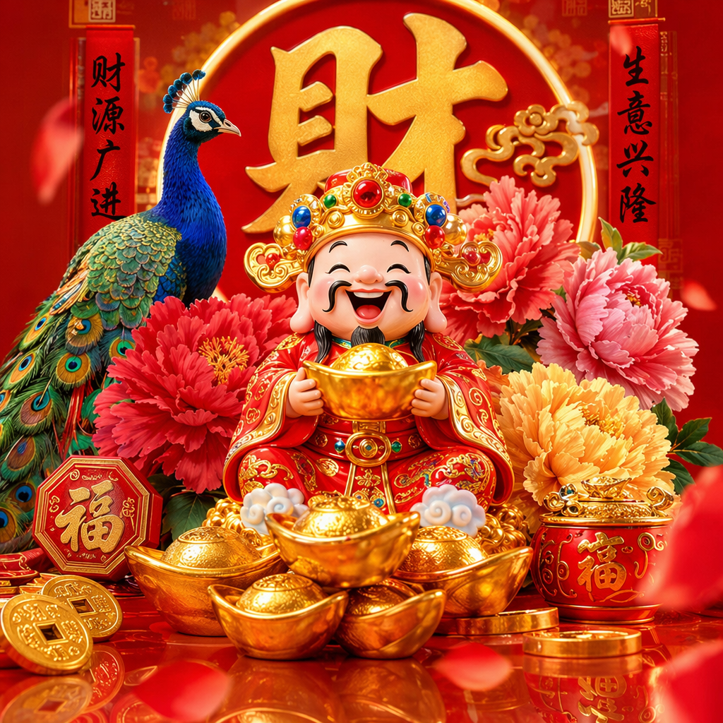 红色枫树林与溪流细节图