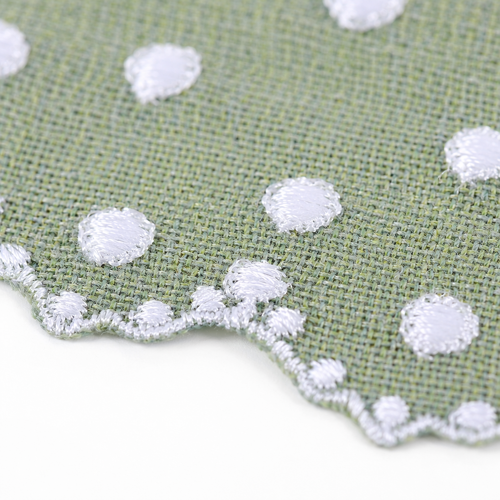 DIY hand-stitched material for white lace trim fabric Application Scenario