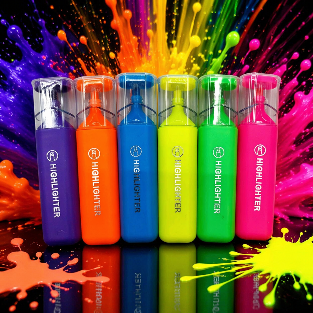 12-color highlighter pen set, student office stationery Specification image