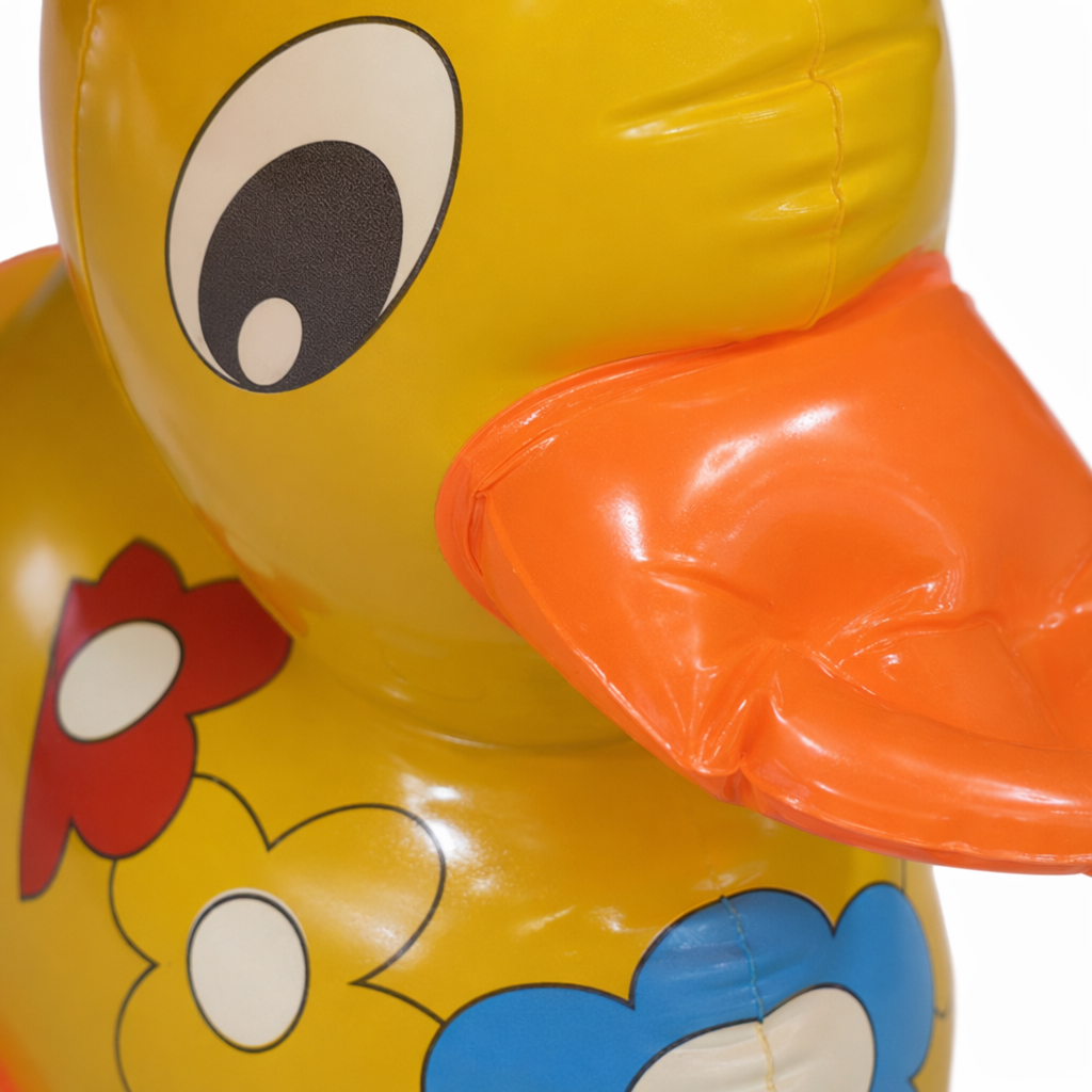 Yellow inflatable duck children's swimming pool toy bathroom bathing doll Inflatable Duck Application Scenario