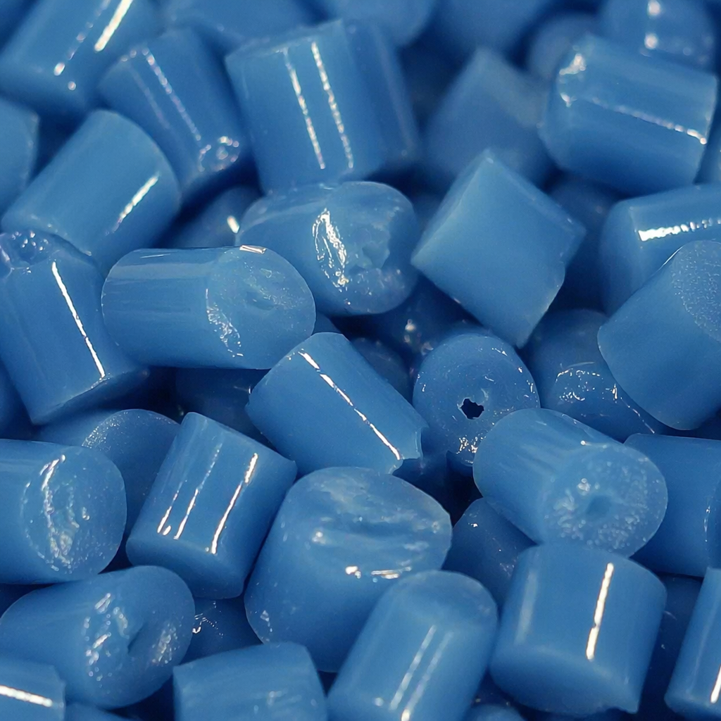 Blue plastic granules, industrial-grade PP polypropylene raw material, general-purpose injection molding granulation material Application Scenario