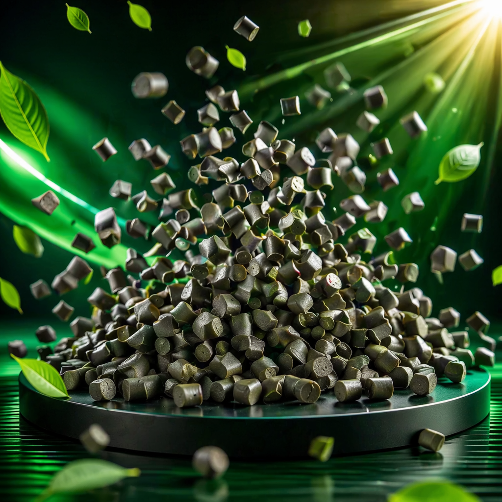 Grey granular plastic particles PP polypropylene industrial raw materials, 25 kilograms in bags Specification image