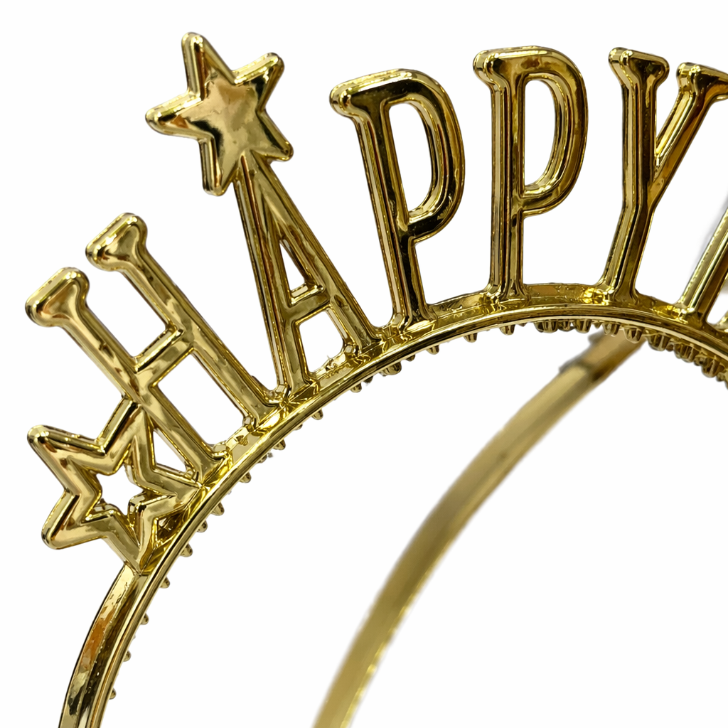 Golden HAPPY BIRTHDAY headband Party birthday decoration hair accessory Application Scenario
