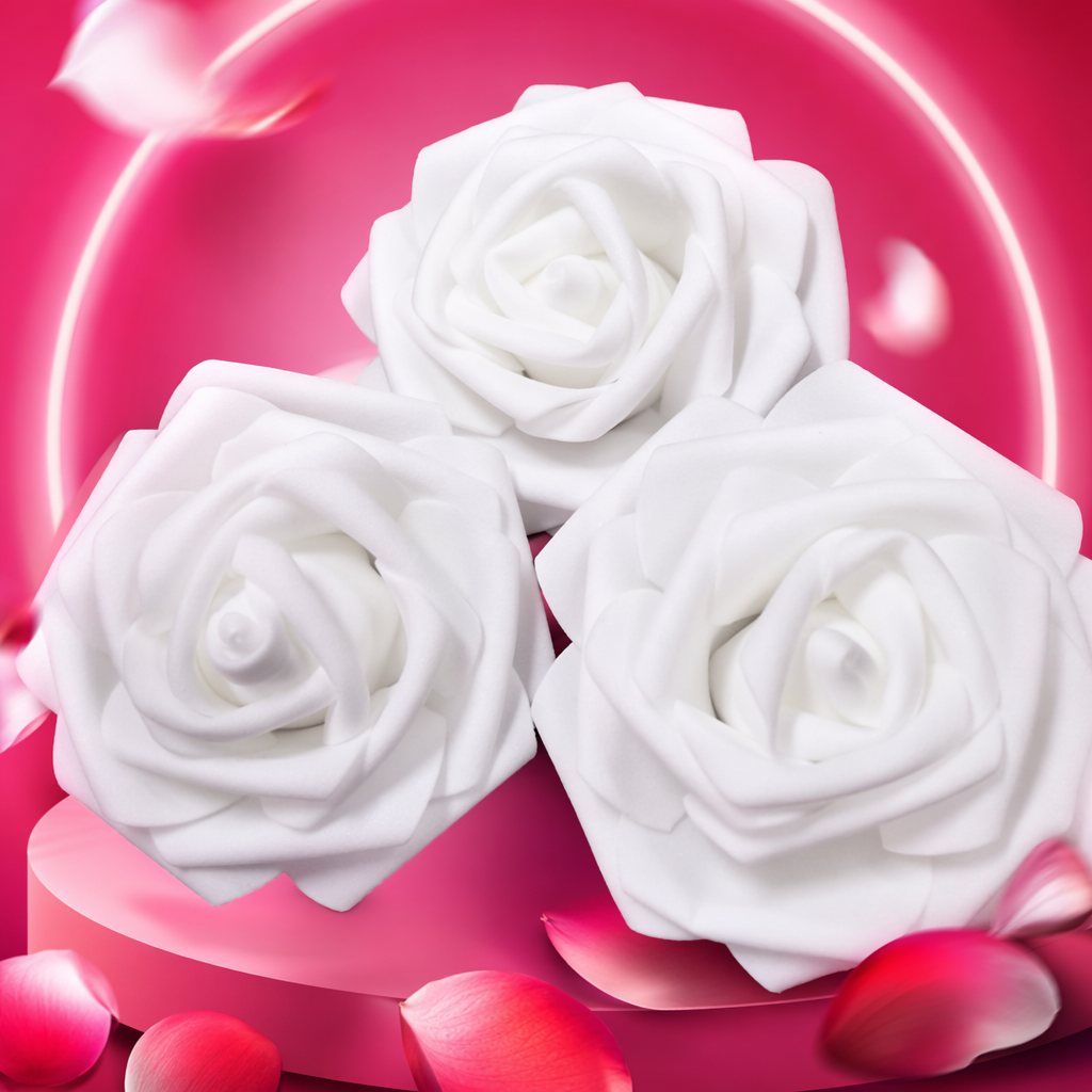 The white foam rose-scented body wash gently cleanses and moisturizes the skin Specification image