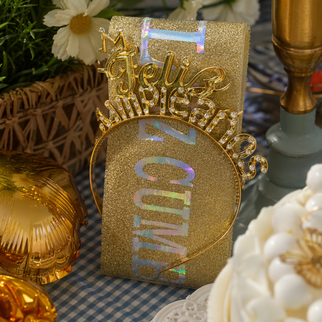 Golden diamond-encrusted letter decorative items, personalized home furnishings, fashionable and light luxury style details Picture