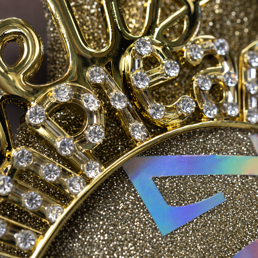 Golden diamond-encrusted letter decorative items, personalized home furnishings, fashionable and light luxury style Application Scenario