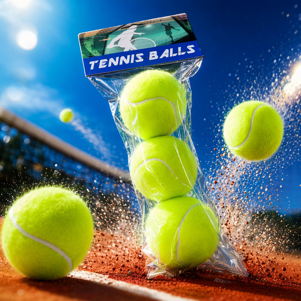 Yellow tennis training balls are standard competition-grade tennis balls that are durable and wear-resistant Specification image