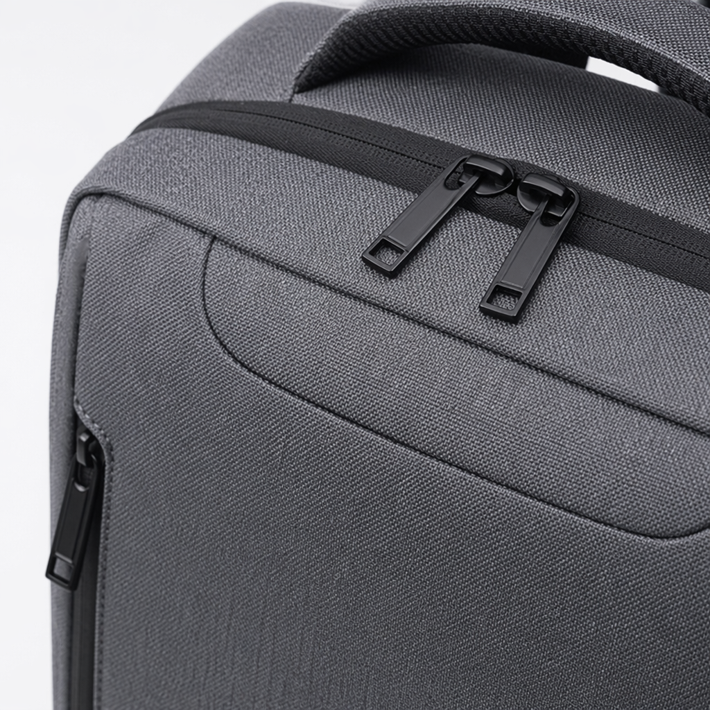 This grey, simple and fashionable commuting backpack is suitable for both men and women, lightweight and with a large capacity Application Scenario
