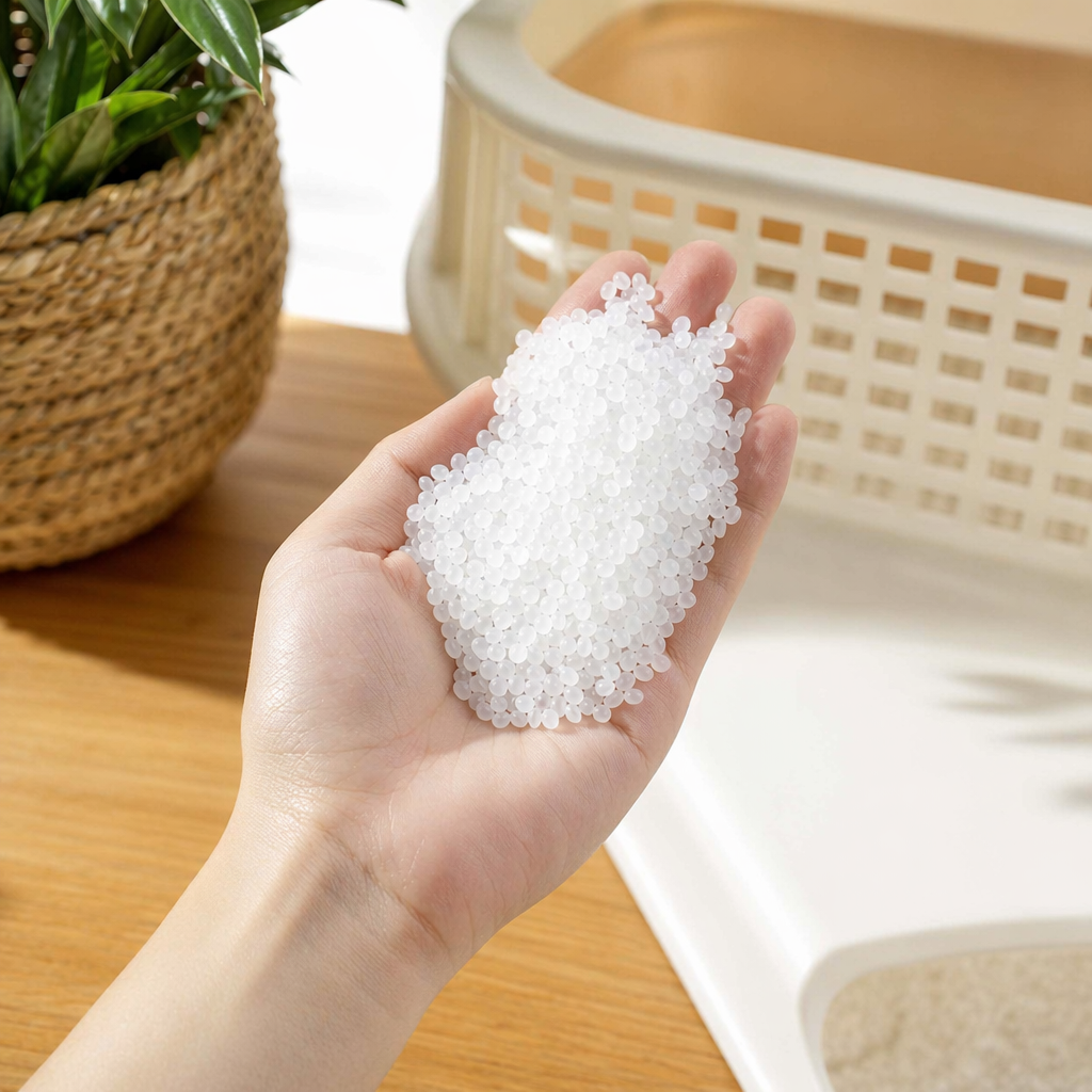 White granular plastic particle general-purpose PPPE raw material, industrial use, 25kg bag details Picture
