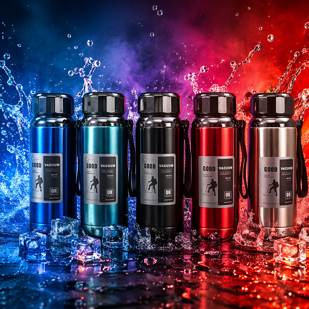 Five-color dazzling insulated cup 500ml large-capacity outdoor mountaineering and office water cup Specification image