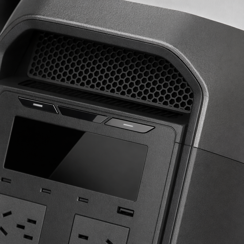 Grey portable power storage device, large-capacity outdoor emergency power bank Application Scenario