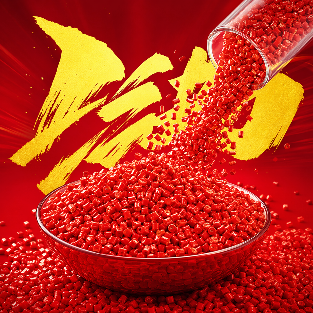 Red granular plastic raw material, general-purpose PP polypropylene granular material, industrial-grade injection molding special Specification image