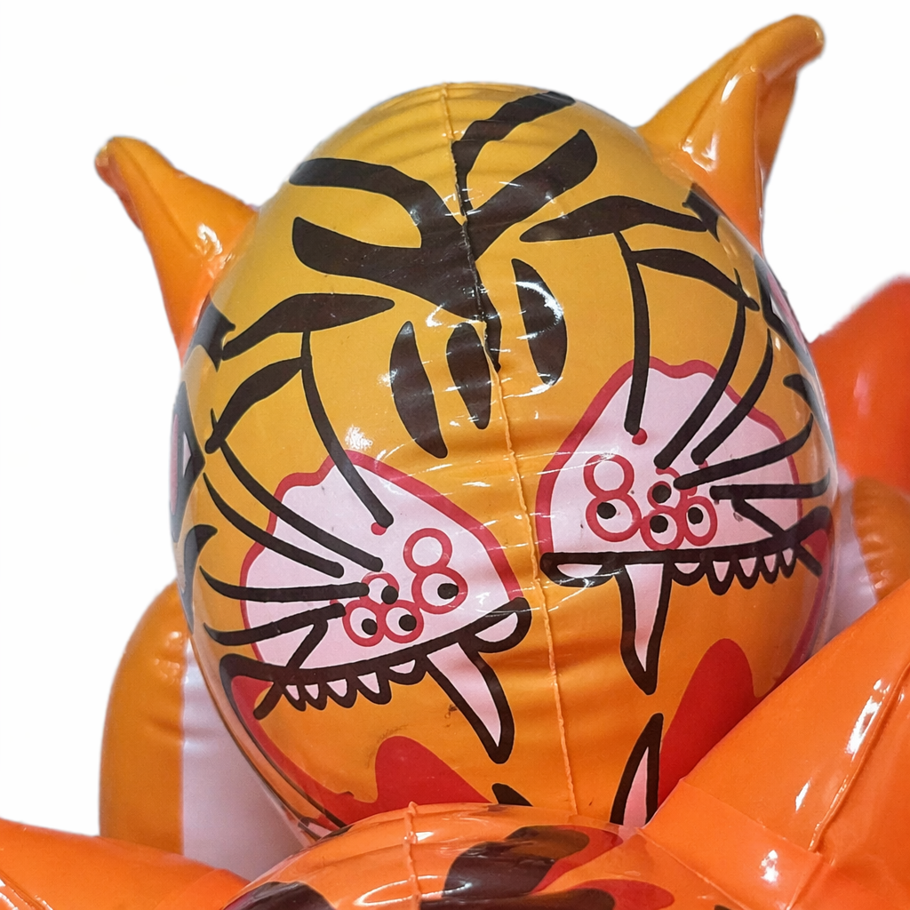 Orange tiger-shaped inflatable toy for children's indoor and outdoor fun dolls Application Scenario