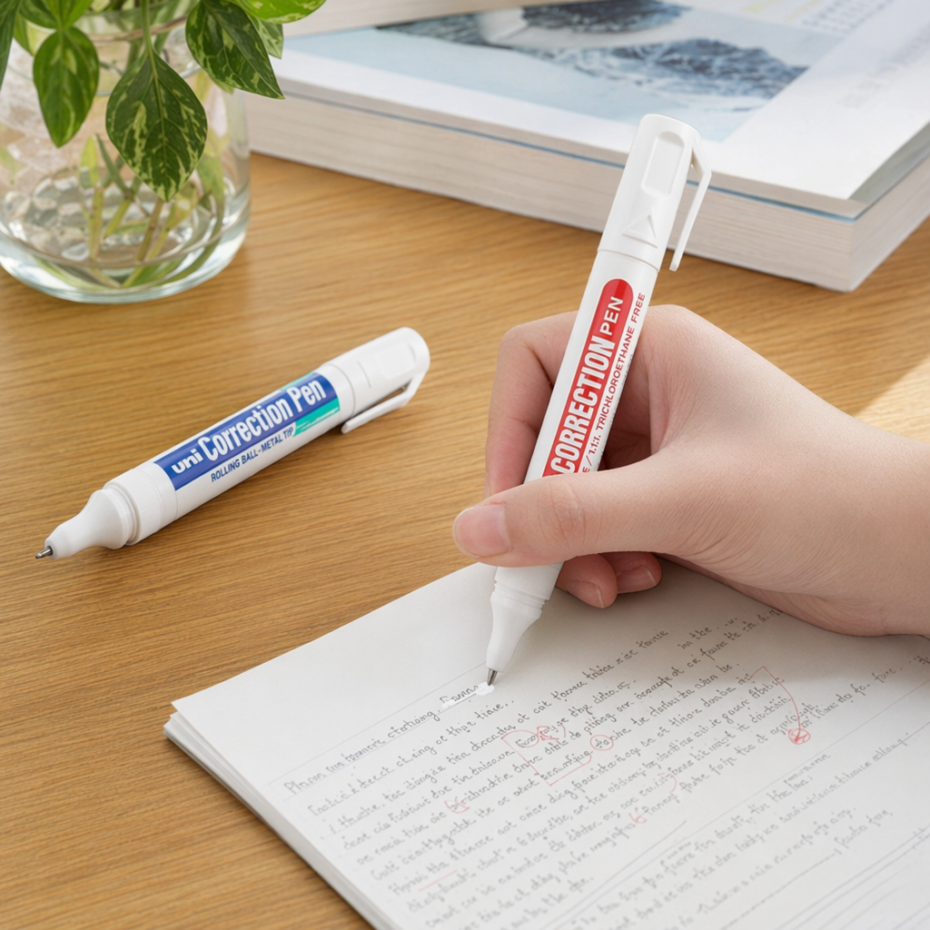 白色修正笔 液体涂改液 快干不渗透 学生办公用 10ml产品图