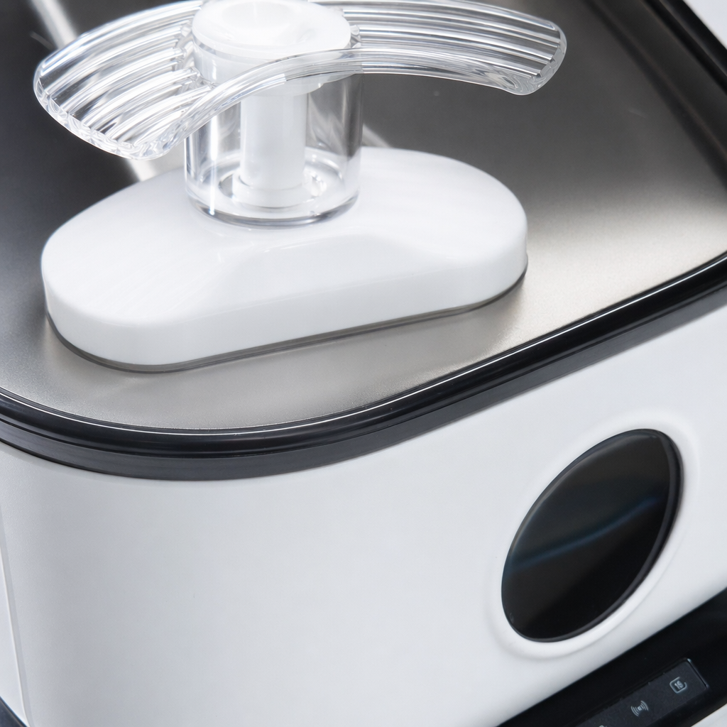 White pet water dispenser with silent circulation and automatic constant pressure, suitable for both cats and dogs Application Scenario