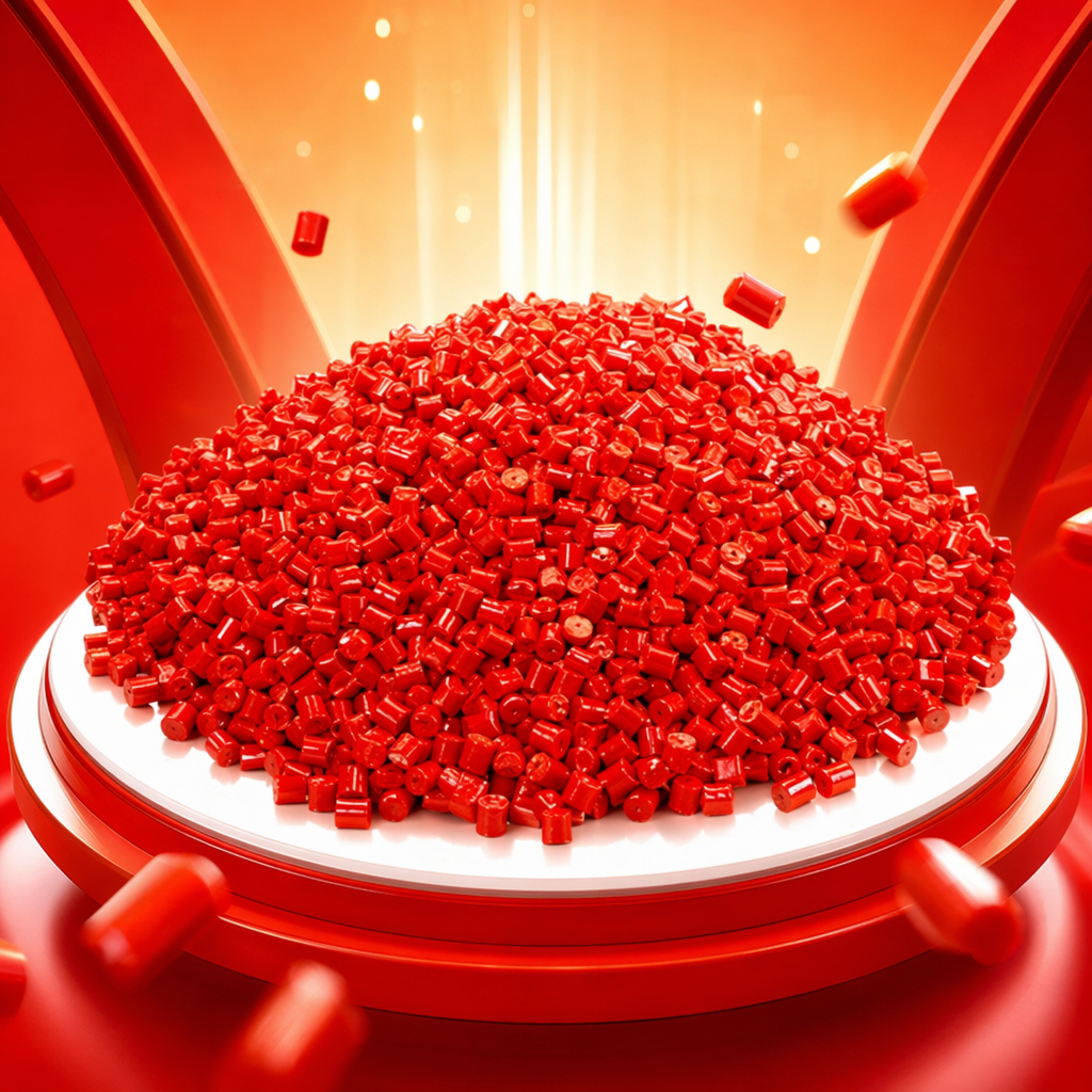 Red granular plastic raw material, general-purpose PP polypropylene granules, specially designed for industrial injection molding Specification image