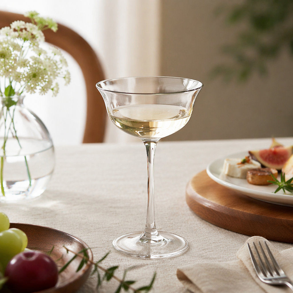 Transparent tall glass glass, high-quality glass material, banquet red wine water cup, household universal type details Picture