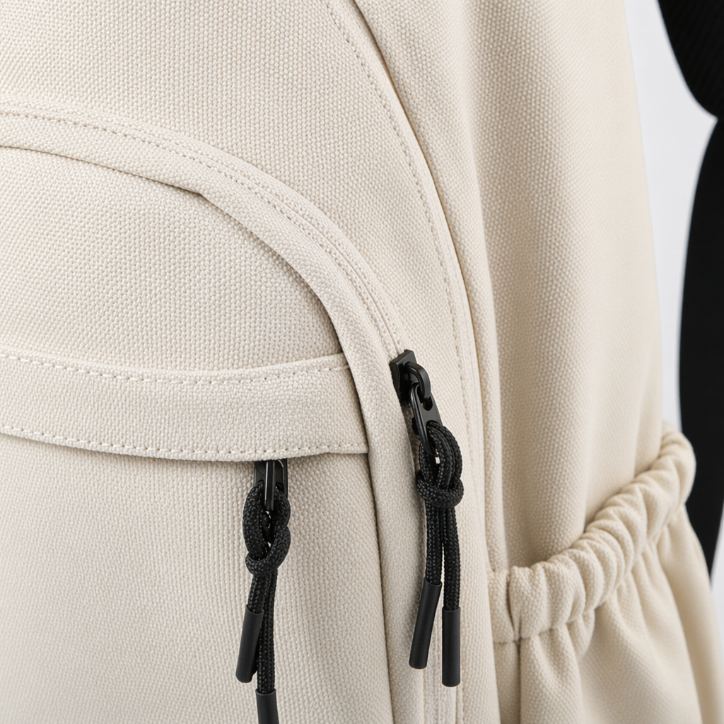 This white backpack is simple, versatile, lightweight and has a large capacity for student commuting and travel Application Scenario