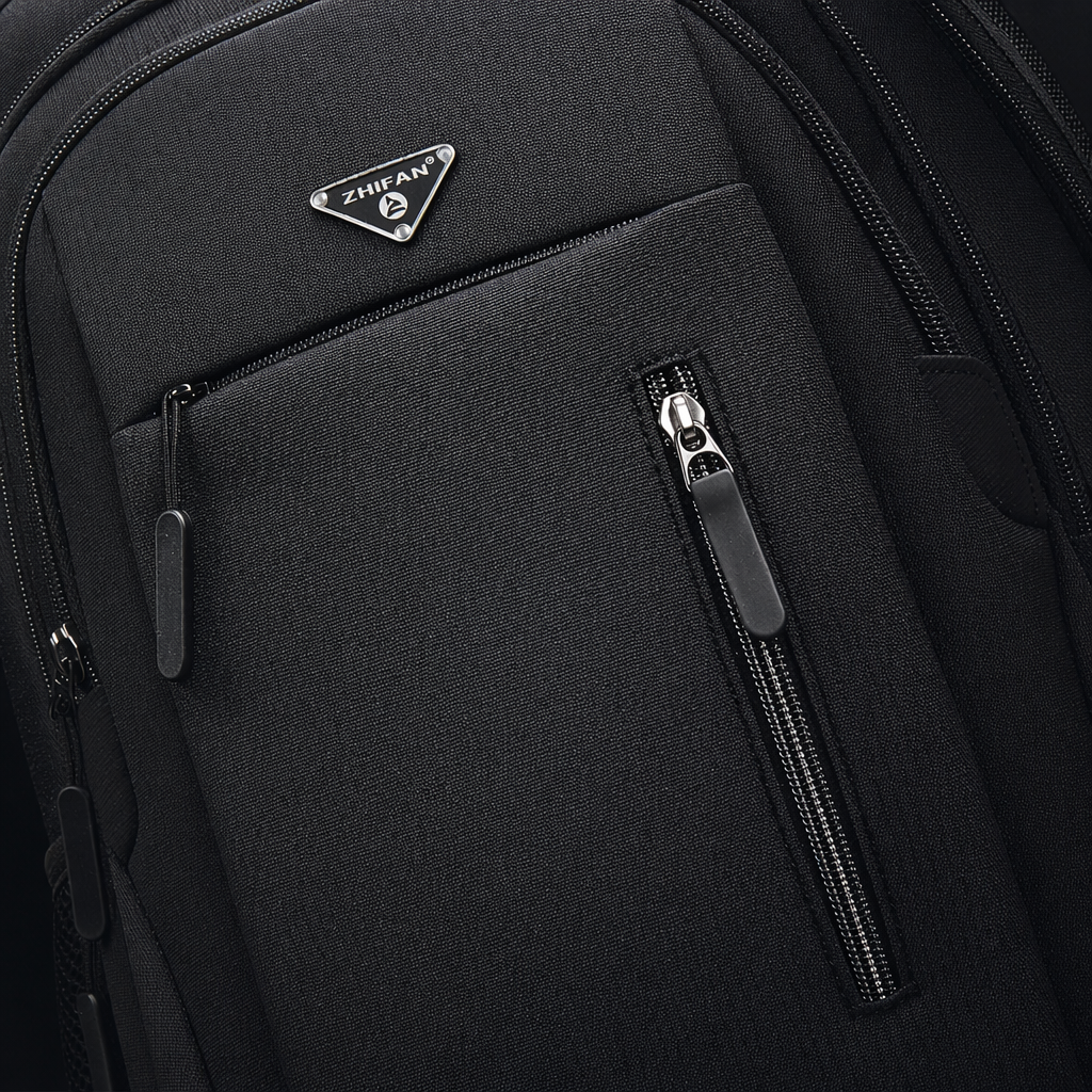 Black backpack, large-capacity, lightweight student commuting travel backpack Application Scenario