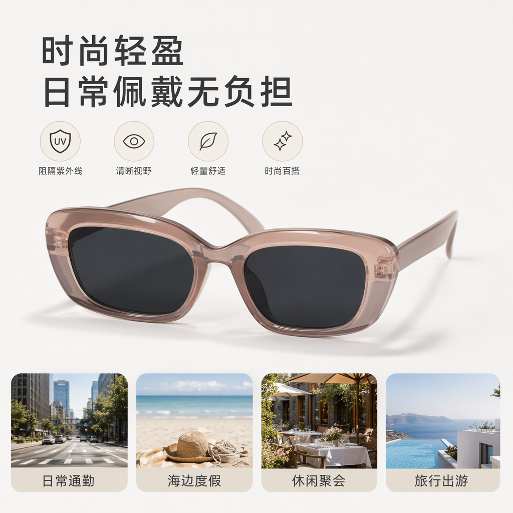 The pink smart glasses are lightweight, fashionable and feature high-definition Bluetooth call display