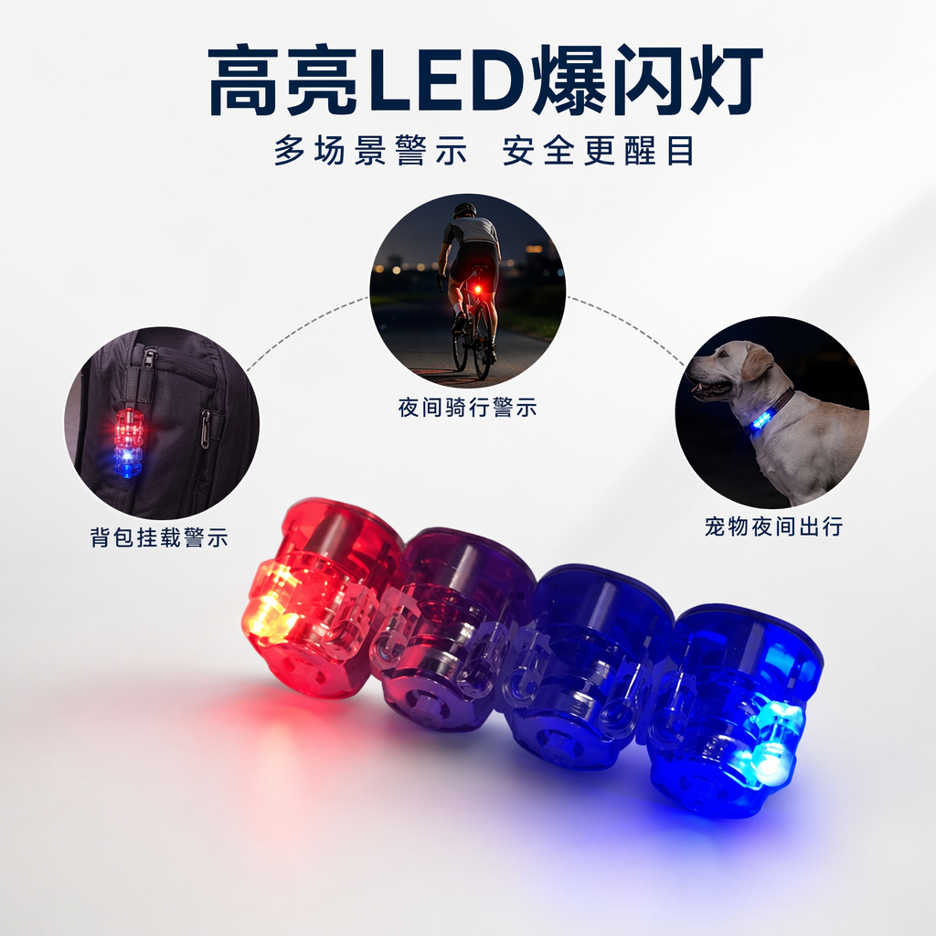 彩色发光指环夜光可调节时尚派对道具图