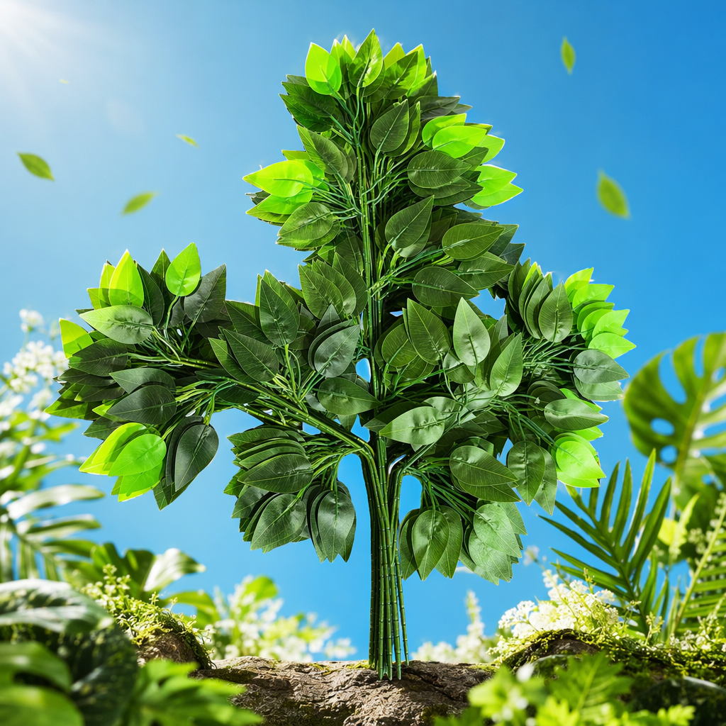 Green artificial leaves, branches, artificial plants, decorative vines and hanging ornaments for home green plants Specification image