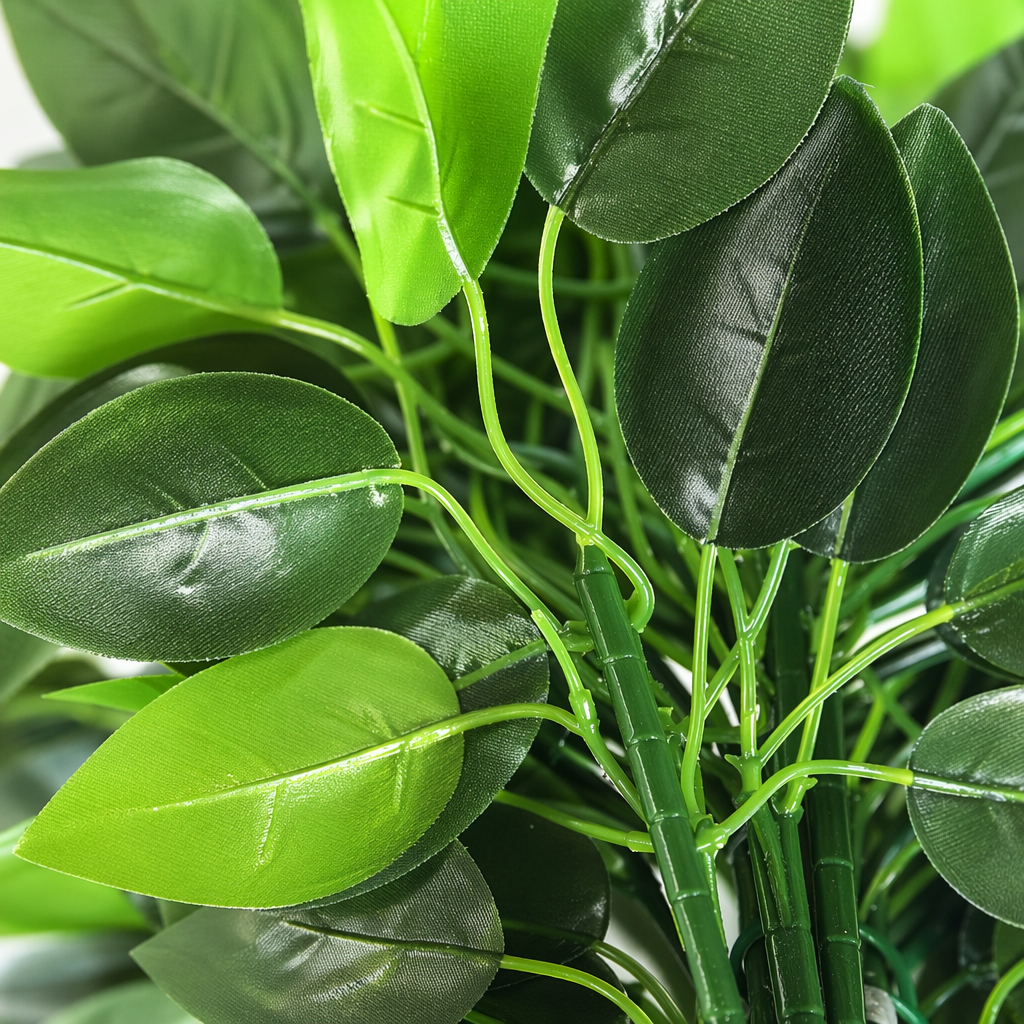 Green artificial leaves, branches, artificial plants, decorative vines and hanging ornaments for home green plants Application Scenario
