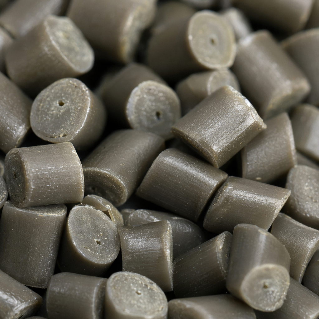 Grey granular plastic particles, industrial-grade PP polypropylene raw material, 25kg per bag Application Scenario