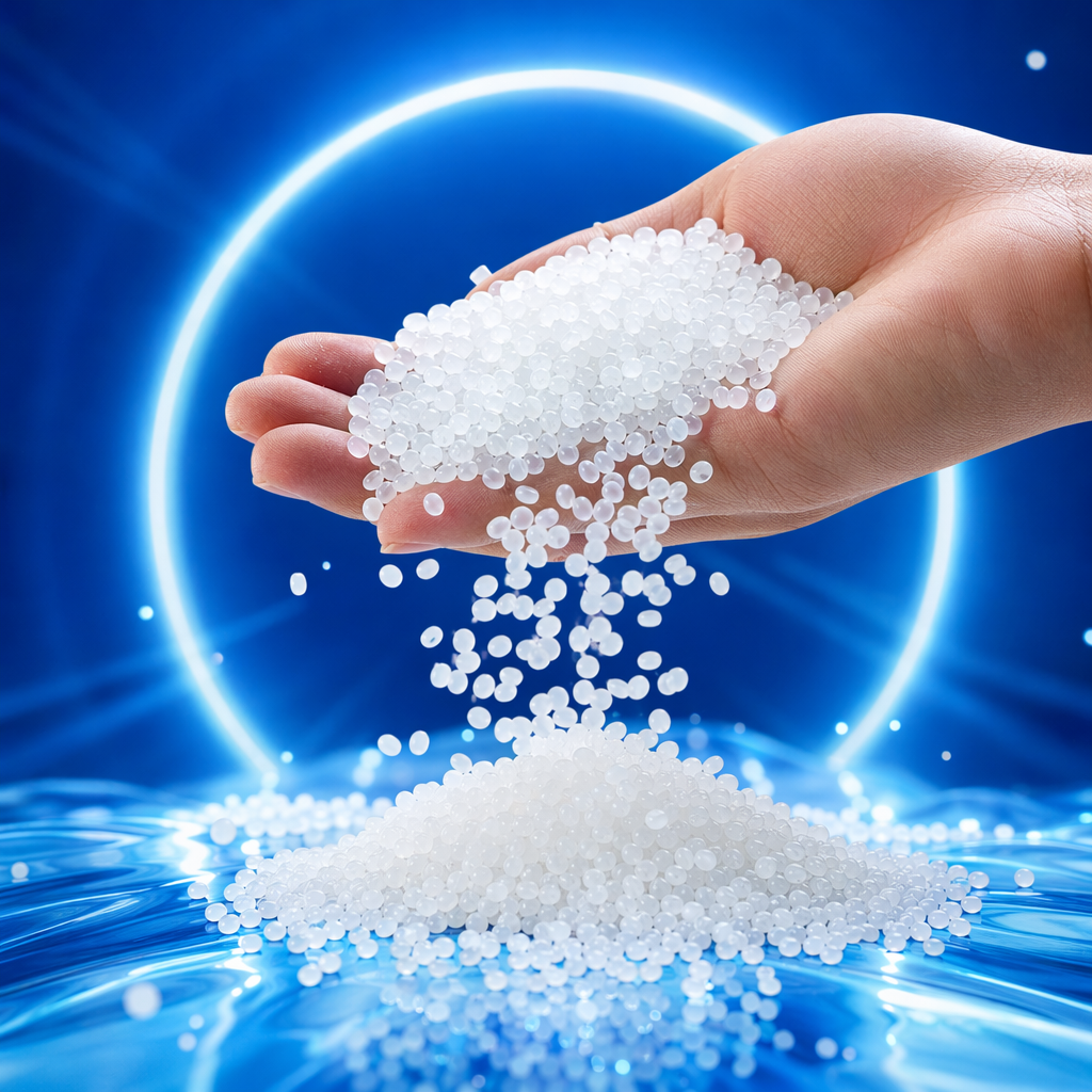 White plastic granules, industrial-grade PPPE raw materials, 2-5mm cylindrical, environmentally friendly and non-toxic Specification image