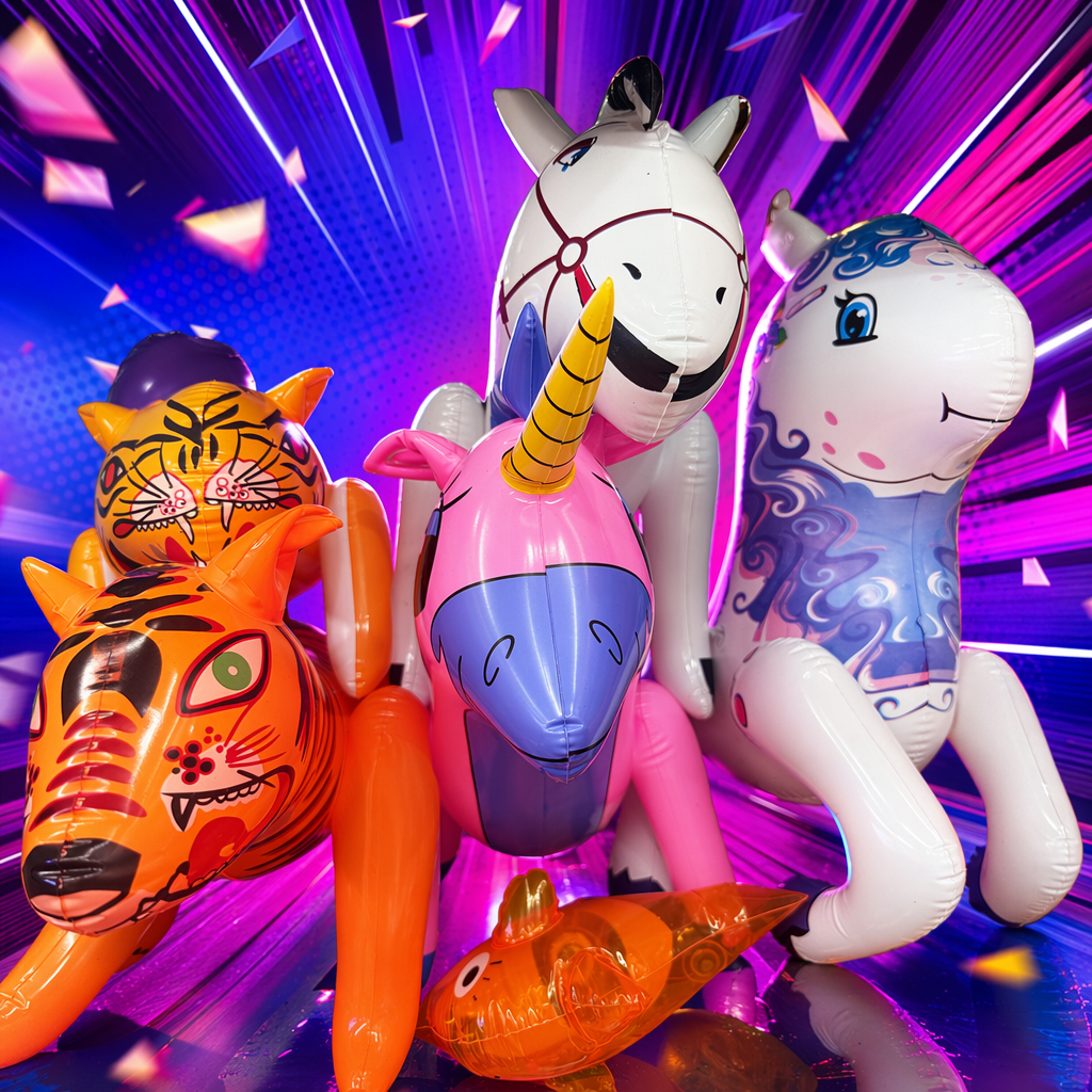 Colorful inflatable toys, children's outdoor party decoration, swimming pool floating toys Specification image