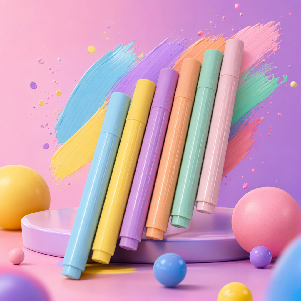 Color marker pen quick-drying, waterproof, children and students' thick and thin double-headed marker pen set Specification image