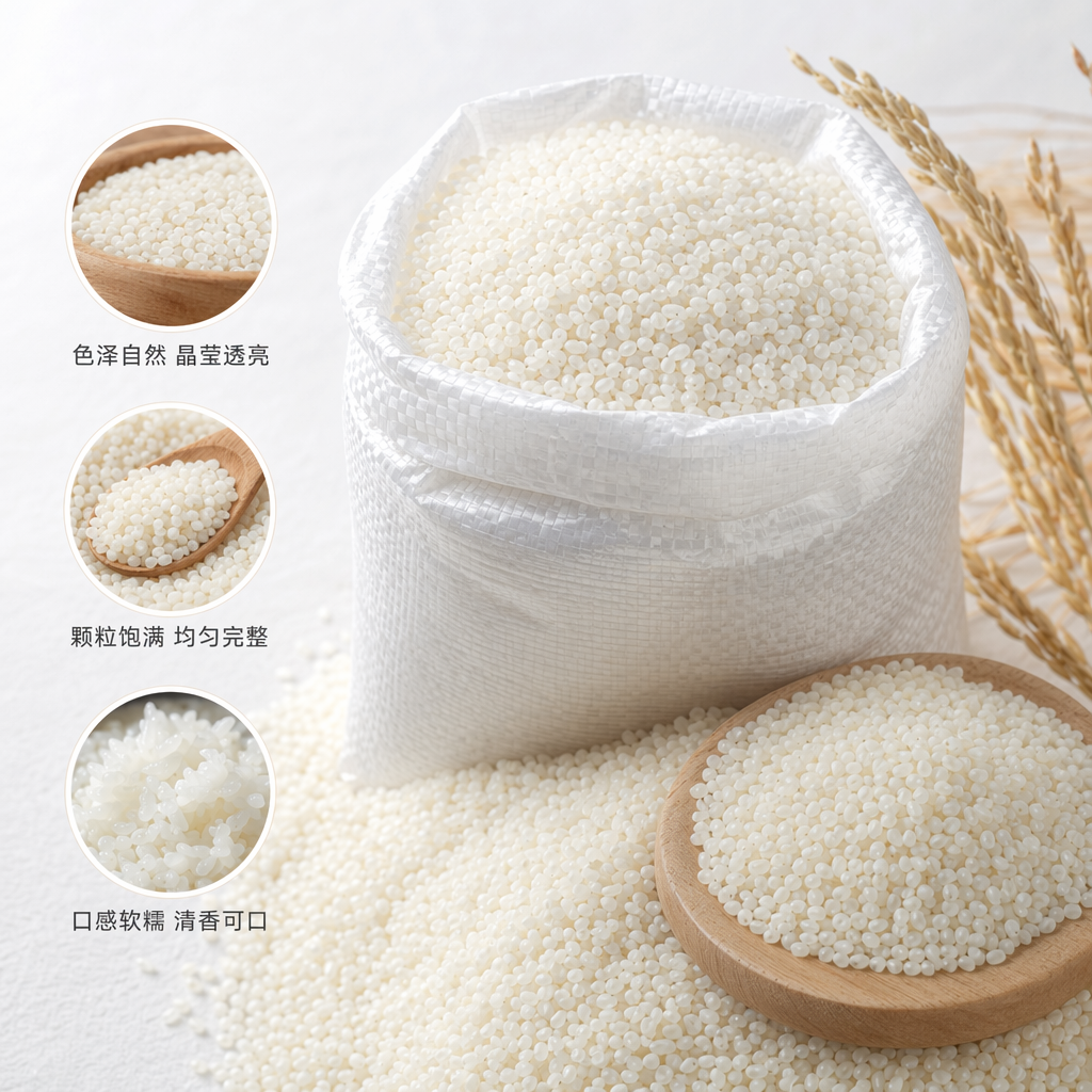 White plastic particle food-grade PP raw material non-toxic and environmentally friendly filling 25kg woven bag