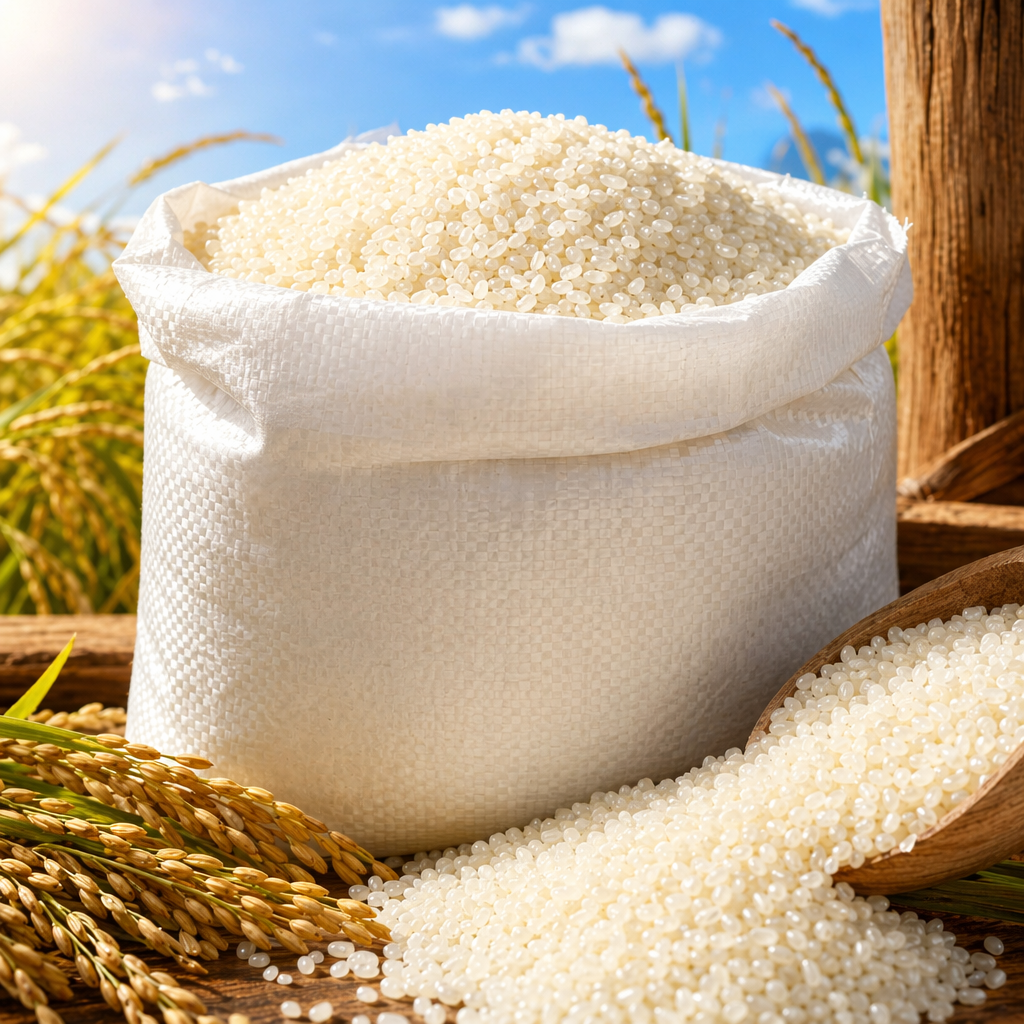 White plastic particle food-grade PP raw material non-toxic and environmentally friendly filling 25kg woven bag Specification image