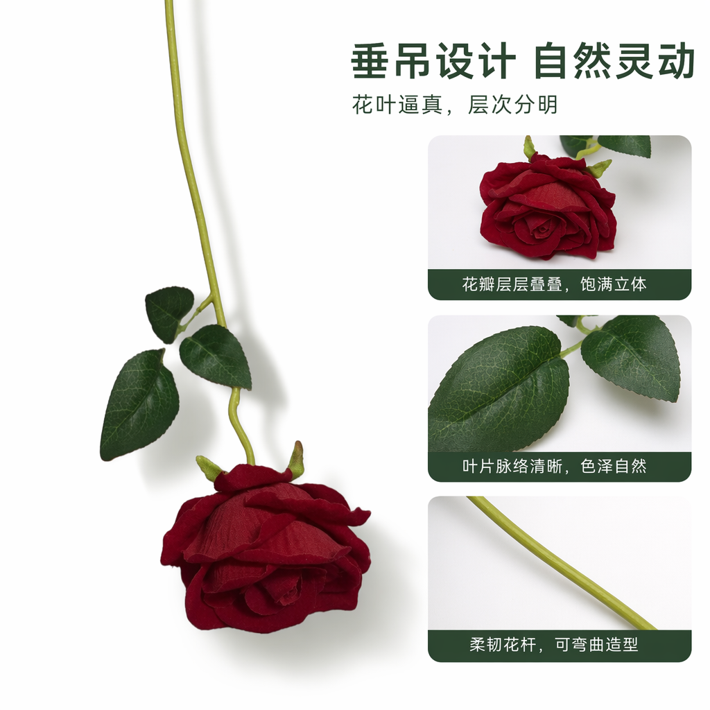红色玫瑰花束鲜花配送情人节生日礼物包邮